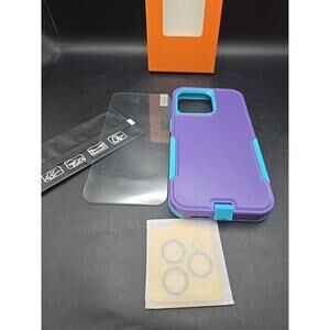 iPhone 15 Pro Max Case Sky Blue/‎ Light Purple Shockproof